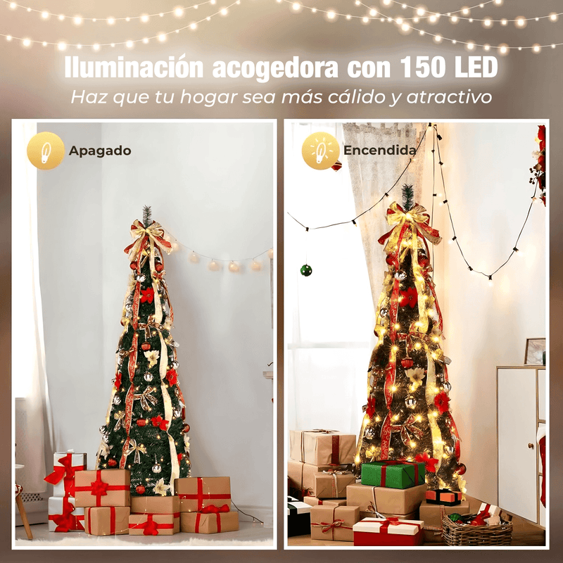 Árbol de Navidad retráctil (30 segundos) - Black Friday.