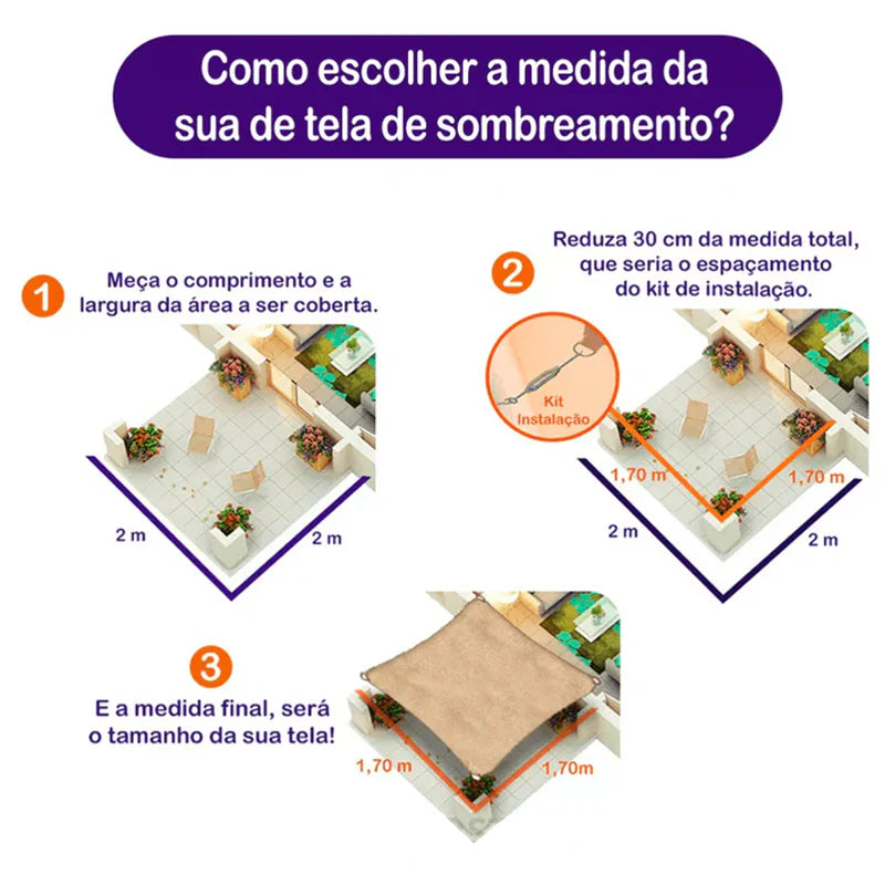 Toldo Portátil para Área Externa com Proteção UV | Lazer ao Ar Livre