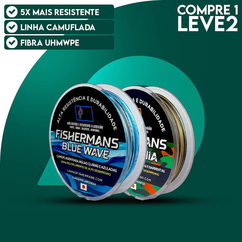 [COMPRE 1 LEVE 2] Linha de Pesca Profissional  ComRevestimento de Fluorpolímero | Mais Resitente do Mundo